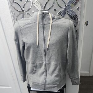 Gray Zip-Up Hoodie
